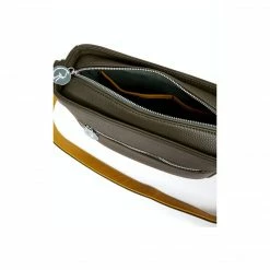 The Morphbag By GSK Vegan Leather Crossbody Handbag | Green & Mustard Bags