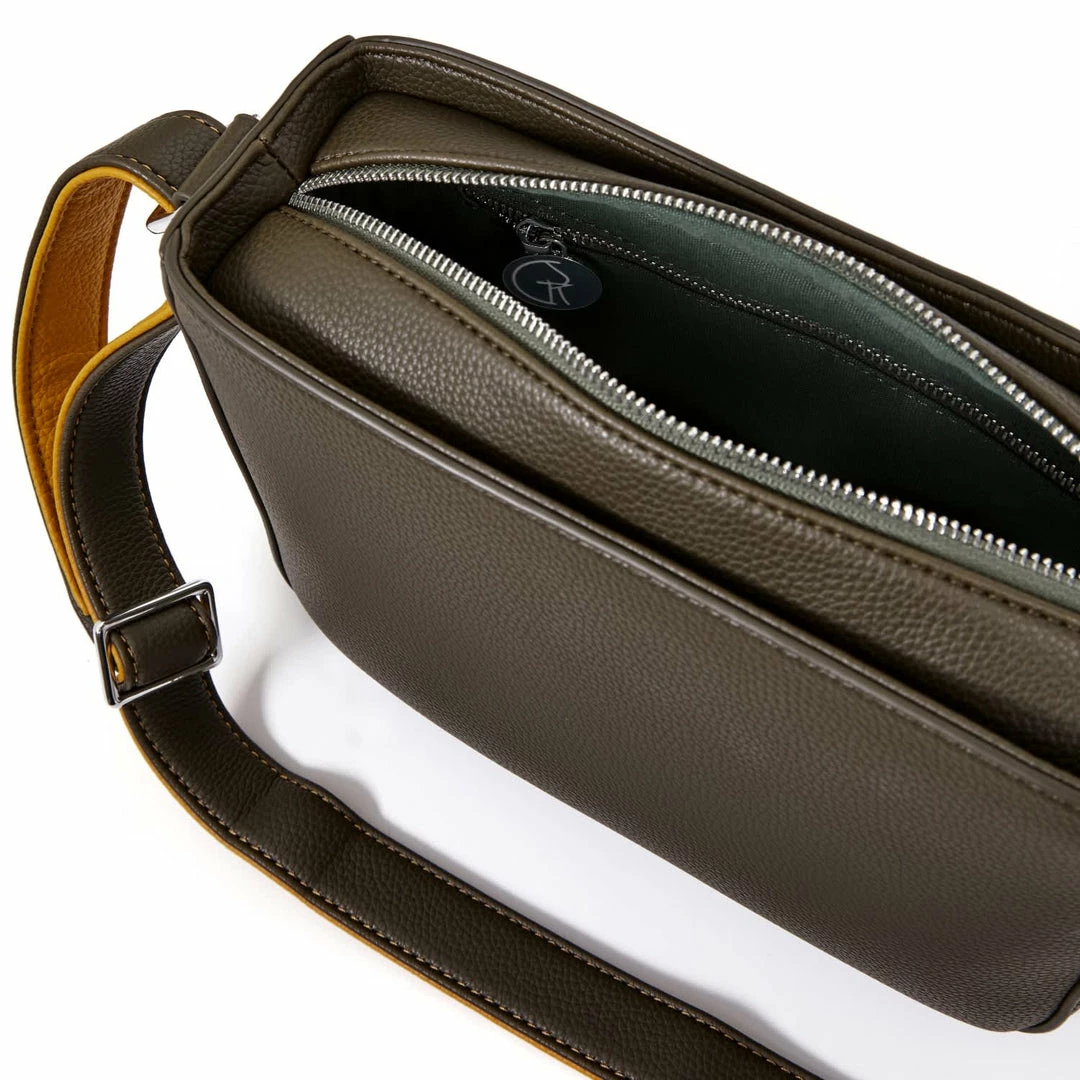 The Morphbag By GSK Vegan Leather Crossbody Handbag | Green & Mustard Bags 7 The Morphbag By GSK Vegan Leather Crossbody Handbag | Green & Mustard Bags