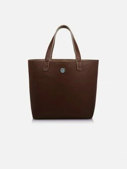 The Morphbag By GSK Bags Reversible Vegan Leather Tote | Brown & Beige