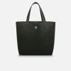 The Morphbag By GSK Reversible Vegan Leather Tote | Forest Green & Metallic