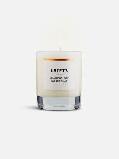 Ubiety Women's Vegan Gifts Under £30 Calming Natural Vegan Candle | Cedar, Sage & Ylang Ylang 140g