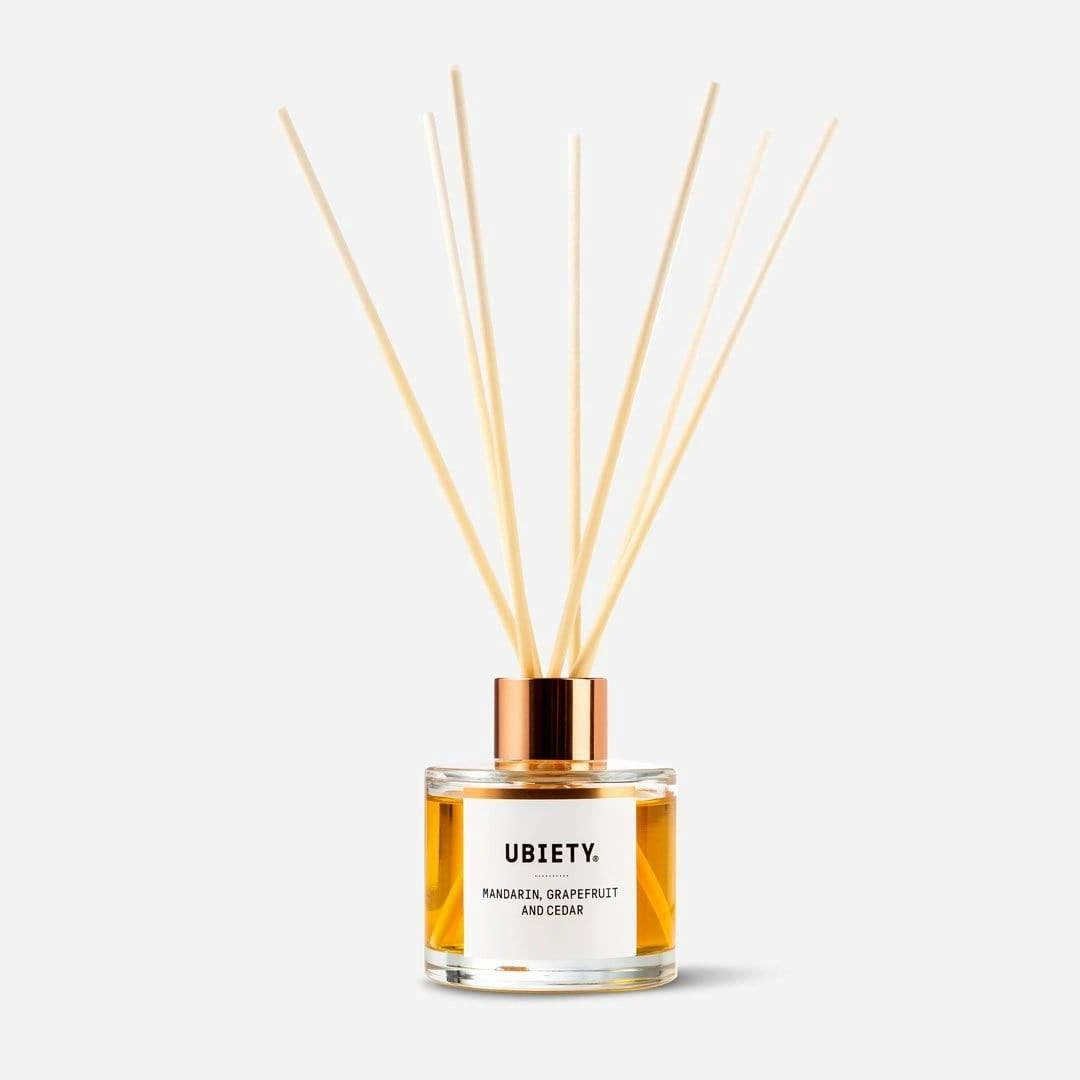 Ubiety Uplifting Reed Diffuser | Mandarin, Grapefruit & Cedar 115ml 4 Ubiety Uplifting Reed Diffuser | Mandarin, Grapefruit & Cedar 115ml