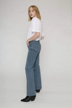 Vildnis Baikal Organic Cotton 70s Flare Jeans | Vintage Blue