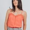 Vildnis Clothing Bardenas Organic Cotton V-neck Camisole | Coral