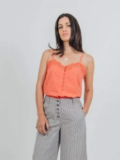 Vildnis Clothing Dueodde Organic Cotton Stripe Culottes | White & Grey