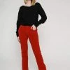 Vildnis Elqui Organic Cotton Corduroy Trousers | Red Clothing
