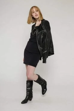 Vildnis Geiranger Organic Cotton & SeaCell™ Jersey Dress | Black Clothing