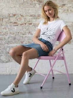 Vildnis Clothing Havasu Organic Cotton Short Denim Skirt | Mid Blue