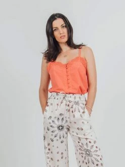 Vildnis Clothing Langamull TENCEL™ Vegan Silk Wide Leg Print Trousers