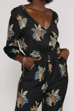 Vildnis Setouchi Woven Crepe Tiger Jumpsuit