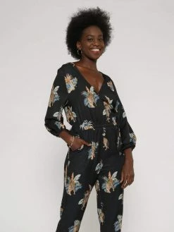 Vildnis Setouchi Woven Crepe Tiger Jumpsuit