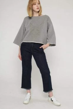 Vildnis Clothing Moraine Organic Cotton Cropped Jeans | Navy