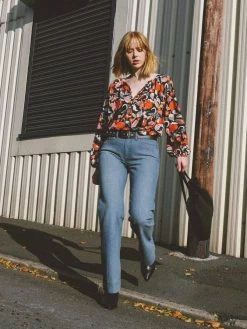 Vildnis Clothing Vaadhoo Woven Crepe Floral Blouse