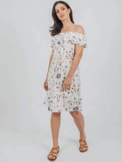 Vildnis Clothing Wittering TENCELâ„¢ Vegan Silk Bardot Dress