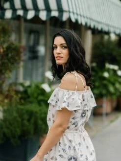 Vildnis Clothing Wittering TENCEL™ Vegan Silk Bardot Dress