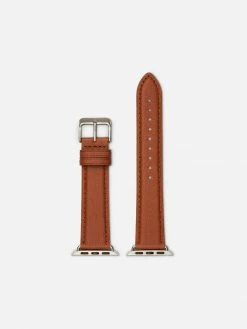 Votch Apple Watch Compatible Vegan Watch Strap | Brown & Silver
