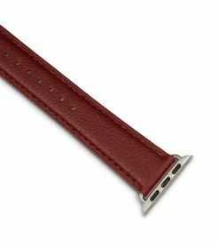 Votch Apple Watch Compatible Vegan Watch Strap | Red & Silver