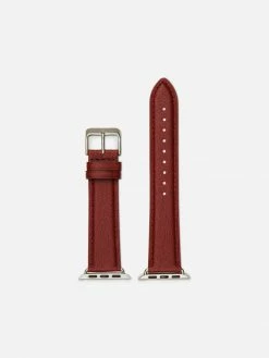 Votch Apple Watch Compatible Vegan Watch Strap | Red & Silver