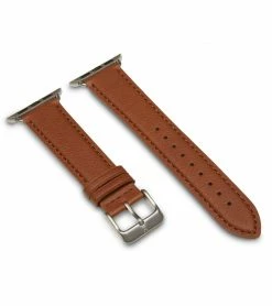 Votch Apple Watch Compatible Vegan Watch Strap | Brown & Silver