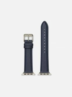 Votch Apple Watch Compatible Vegan Watch Strap | Navy & Silver