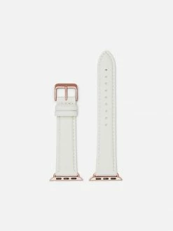 Votch Apple Watch Compatible Vegan Watch Strap | Off White & Rose Gold Accessories