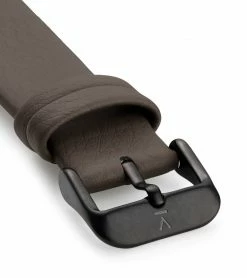 Votch Lyka Watch With Black Dial | Ash Vegan Leather Strap