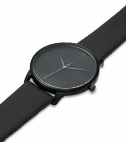 Votch Aalto Watch With Black Dial | Black Vegan Leather Strap
