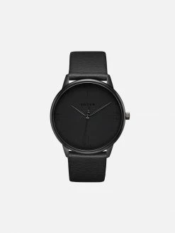 Votch Aalto Watch With Black Dial | Black Vegan Leather Strap