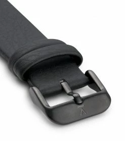 Votch Lyka Watch With Black Dial | Black Vegan Leather Strap