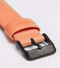 Votch Moment Watch With Black Dial | Coral Vegan Leather Strap