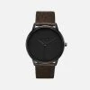 Votch Aalto Watch With Black Dial | Dark Brown Piñatex Vegan Leather Strap Accessories