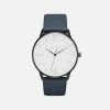 Votch Aalto Watch With Black & White Dial | Navy Vegan Leather Strap