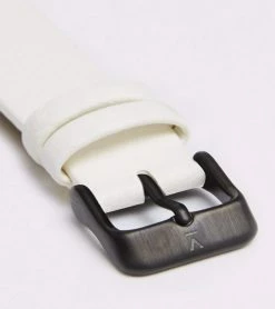 Votch Accessories Moment Watch With Black & White Dial | Off-White Vegan Leather Strap