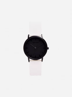Votch Moment Watch With Black Dial | Off-White Vegan Leather Strap Accessories
