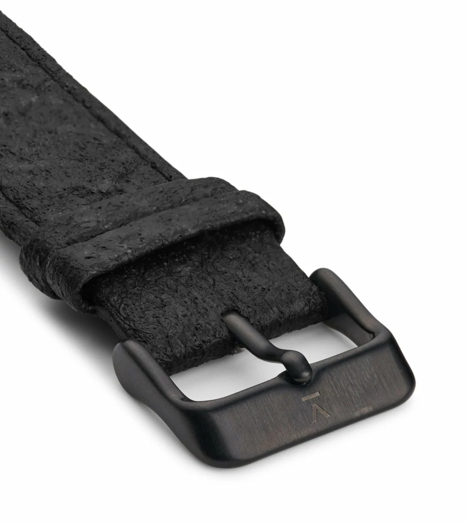 Votch Aalto Watch With Black & White Dial | Black Piñatex Vegan Leather Strap 5 Votch Aalto Watch With Black & White Dial | Black Piñatex Vegan Leather Strap