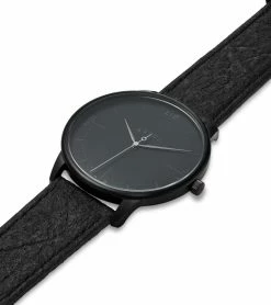 Votch Aalto Watch With Black Dial | Black Piñatex Vegan Leather Strap
