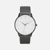 Votch Aalto Watch With Black & White Dial | Slate Grey Vegan Leather Strap Accessories