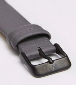 Votch Accessories Moment Watch With Black & White Dial | Slate Grey Vegan Leather Strap