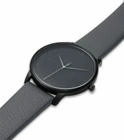 Votch Aalto Watch With Black Dial | Slate Grey Vegan Leather Strap