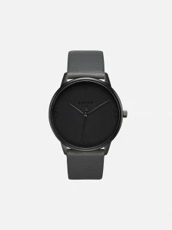 Votch Aalto Watch With Black Dial | Slate Grey Vegan Leather Strap
