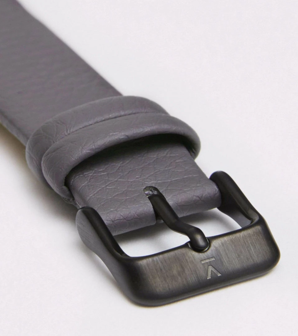 Votch Moment Watch With Black Dial | Slate Grey Vegan Leather Strap 5 Votch Moment Watch With Black Dial | Slate Grey Vegan Leather Strap