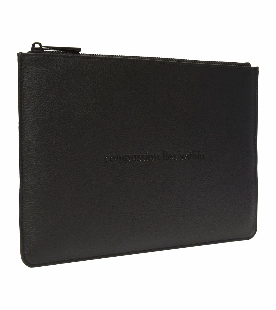 Votch Accessories Classic Essentials Apple Leather Vegan Pouch | Black 6 Votch Accessories Classic Essentials Apple Leather Vegan Pouch | Black