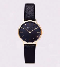 Votch Petite Watch With Gold & Black Dial | Black Vegan Leather Strap 9 Votch Petite Watch With Gold & Black Dial | Black Vegan Leather Strap