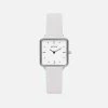 Votch Kindred Watch With Silver & White Dial | Light Grey Vegan Leather Strap Accessories