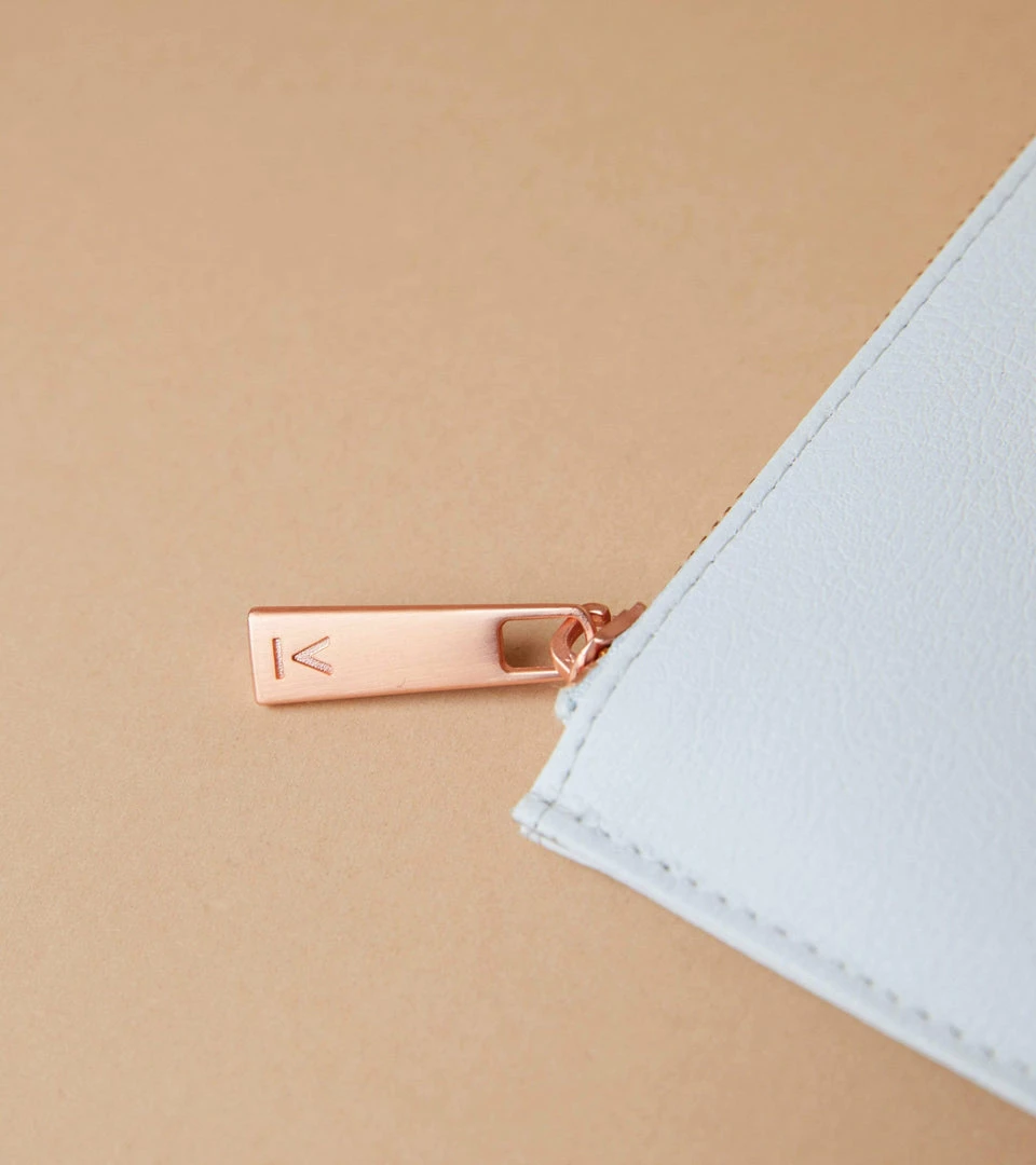 Votch Accessories Classic Essentials Apple Leather Vegan Card Pouch | Light Grey 6 Votch Accessories Classic Essentials Apple Leather Vegan Card Pouch | Light Grey