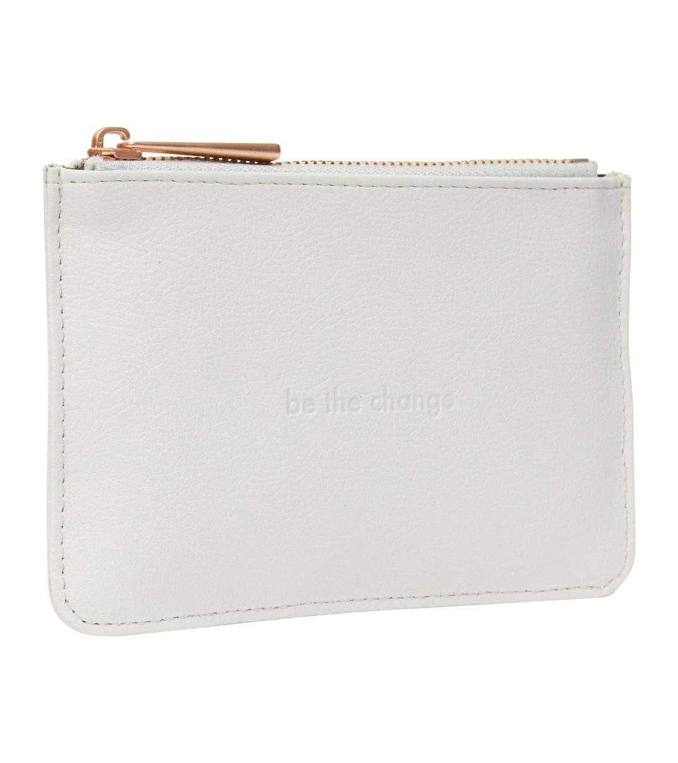 Votch Accessories Classic Essentials Apple Leather Vegan Card Pouch | Light Grey 8 Votch Accessories Classic Essentials Apple Leather Vegan Card Pouch | Light Grey