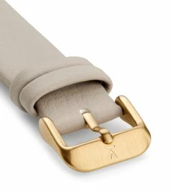 Votch Accessories Lyka Watch With Gold & Grey Dial | Pebble Grey Vegan Leather Strap
