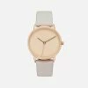 Votch Lyka Watch With Rose Gold & Taupe Dial | Cloudy Grey Vegan Leather Strap