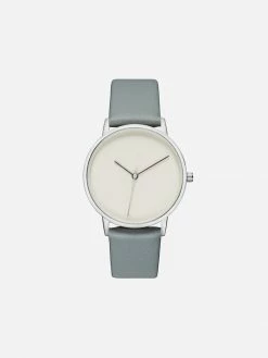Votch Lyka Watch With Silver & Grey Dial | Ocean Grey Vegan Leather Strap