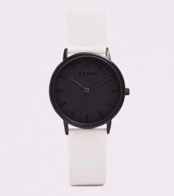 Votch Moment Watch With Black Dial | Off-White Vegan Leather Strap Accessories